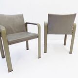 Lot de 2 fauteuils en cuir Matteo Grassi Golfo Dei Poeti