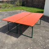 Folding brewery table duo