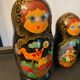 Series of 10 old Russian Matryoshka dolls