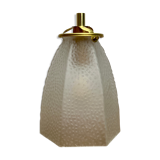 Vintage tulip walker in frosted glass