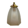 Vintage tulip walker in frosted glass