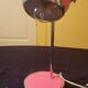 Pink desk lamp.