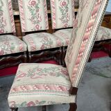 Suite 4 chairs Louis XIII style sheepbone