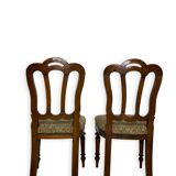 Ensemble de quatre chaises de style Umbertine
