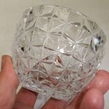 Bonbonnière en cristal ananas vintage sucrier pot couvert