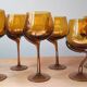 Verres à pieds design vintage