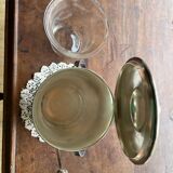 Silver metal ice bucket