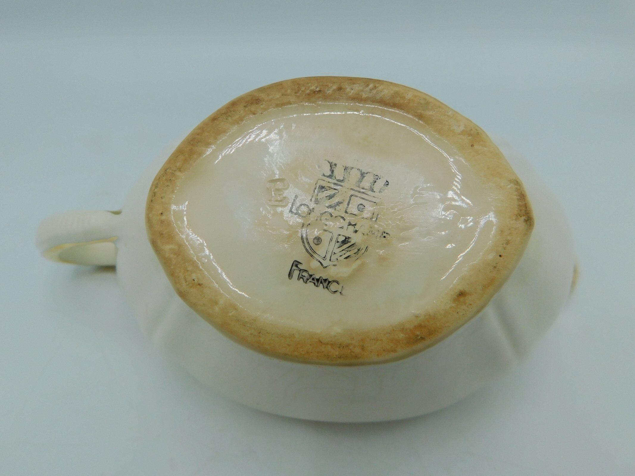 Longchamp ivory and gold saucière