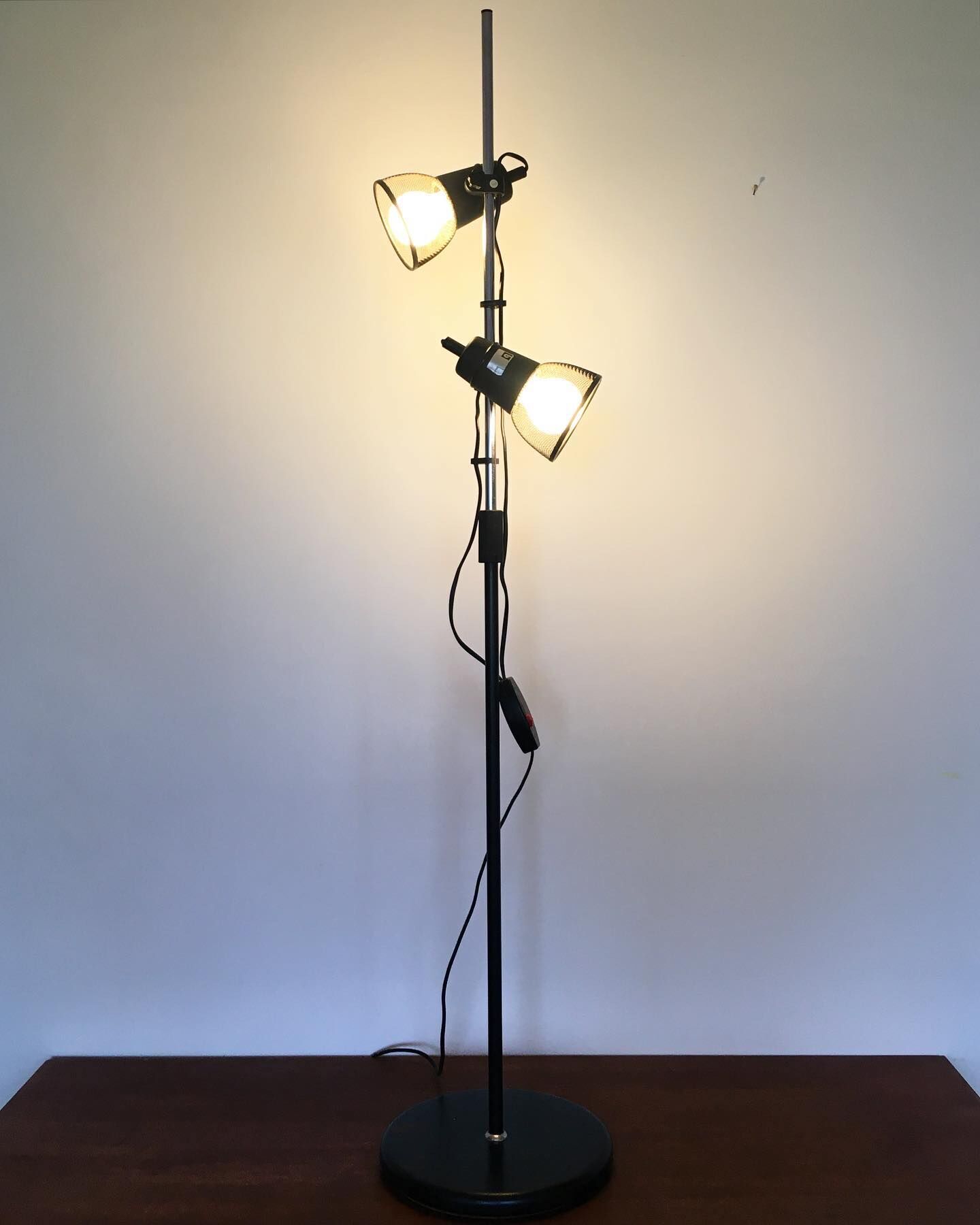 Black floor lamp 80s