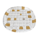 Round crystal dish