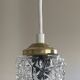 Lustre suspension cascade 3 antique glass tulips staircase