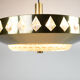 Vitrika - Denmark - pendant- brass - crystal - 60's