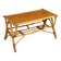 Table basse design en bambou et bois tressé des années 70