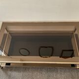 Belgo Chrom fine gold 23ct coffee table from the 70s