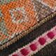 Tapis Couloir Vintage Anatolien Orange Motifs Géométriques, 83x367 Cm