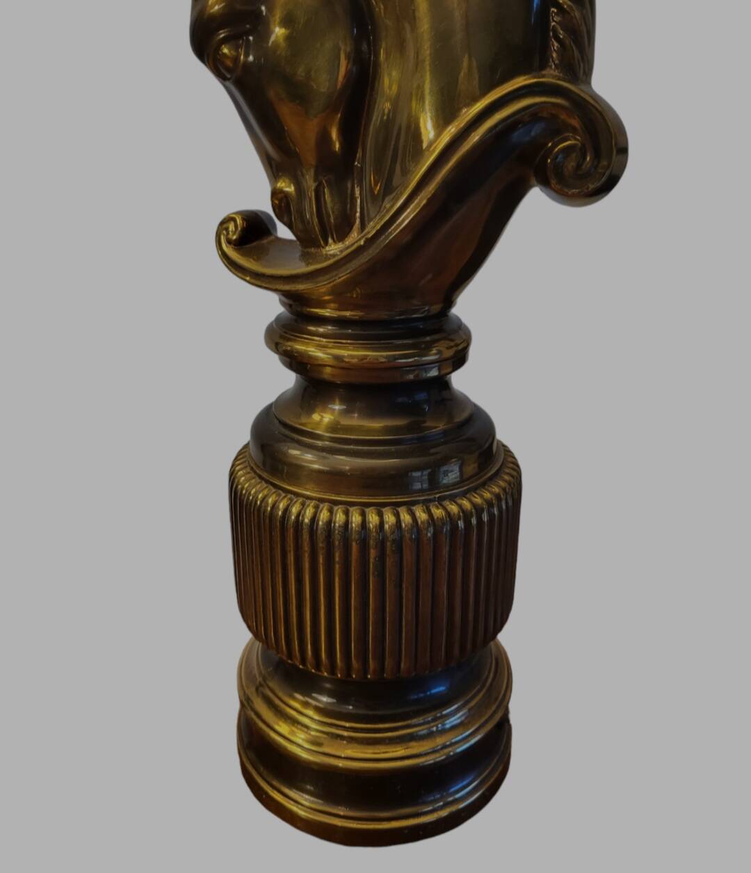 Ensemble de régence hollywoodienne grote tafellampen, design Paardenhoofd, Deknudt