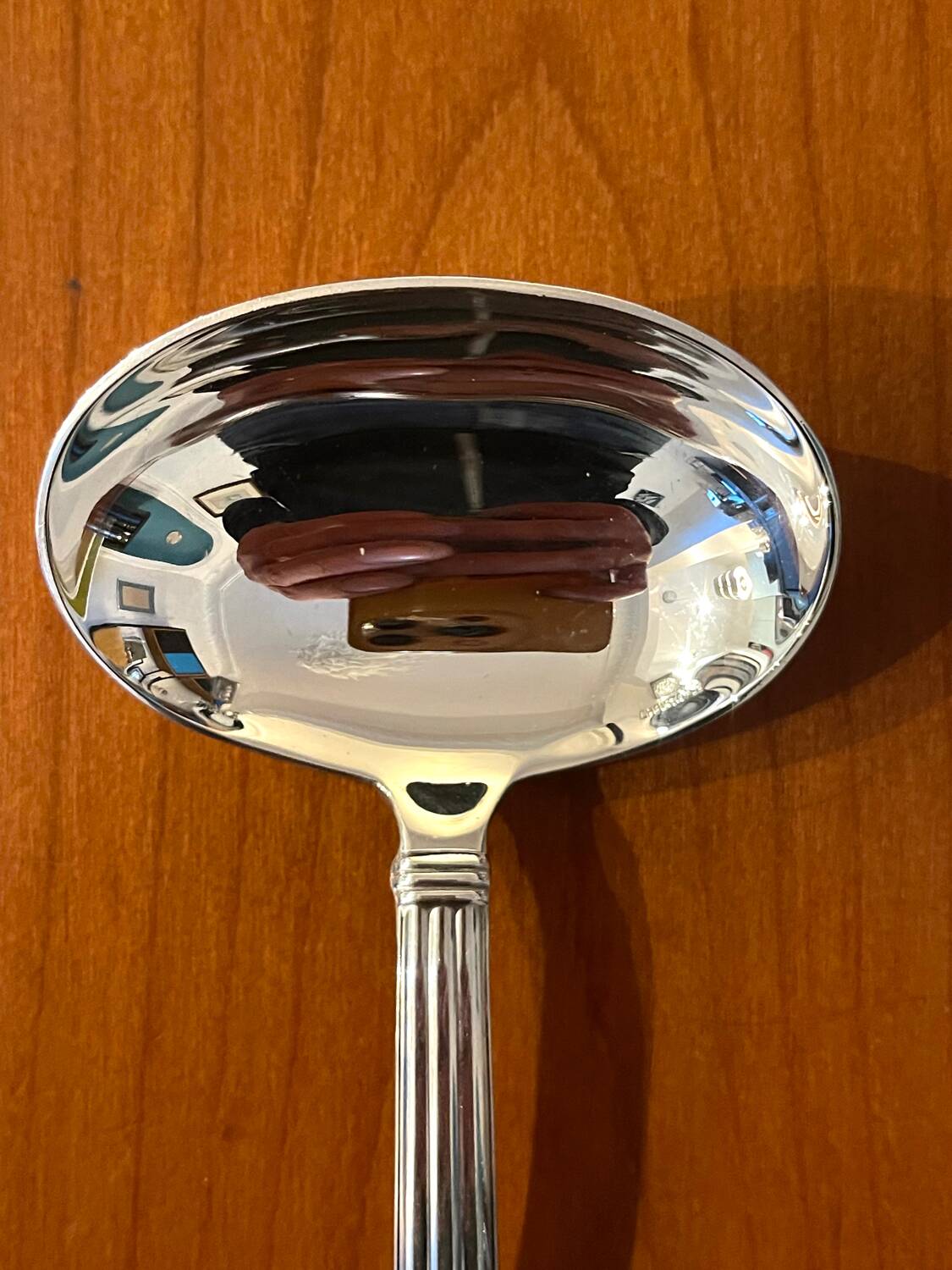 Christofle Aria, sauce spoon.