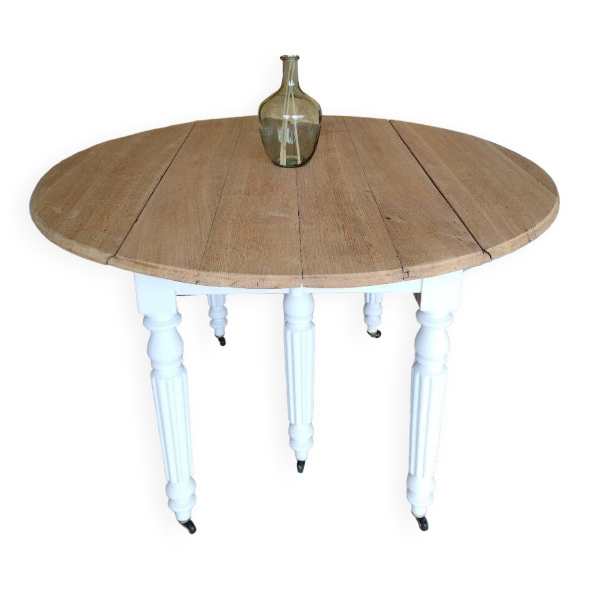 Renovated oak folding table