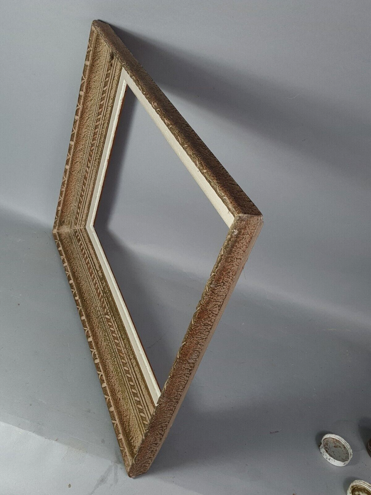 Old frame patinated wood montparnasse 59x47 foliage 46x33 cm circa 1930/50 sb104