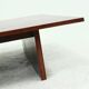 Large Bamboo and Wood Coffee Table Attributed to Axel Vervoordt 1980s