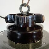 Vintage industrial factory hanging light, 1970s