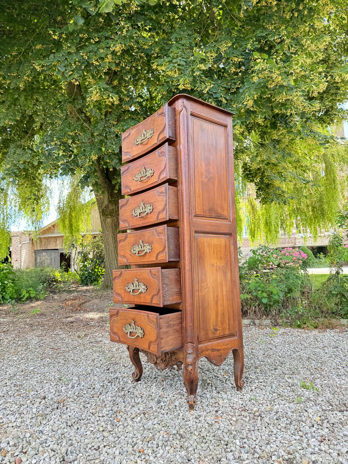 Chiffonnier En Noyer De Style Régence XIX Eme Siècle