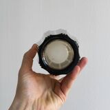 Elegant vase in thick smoked glass