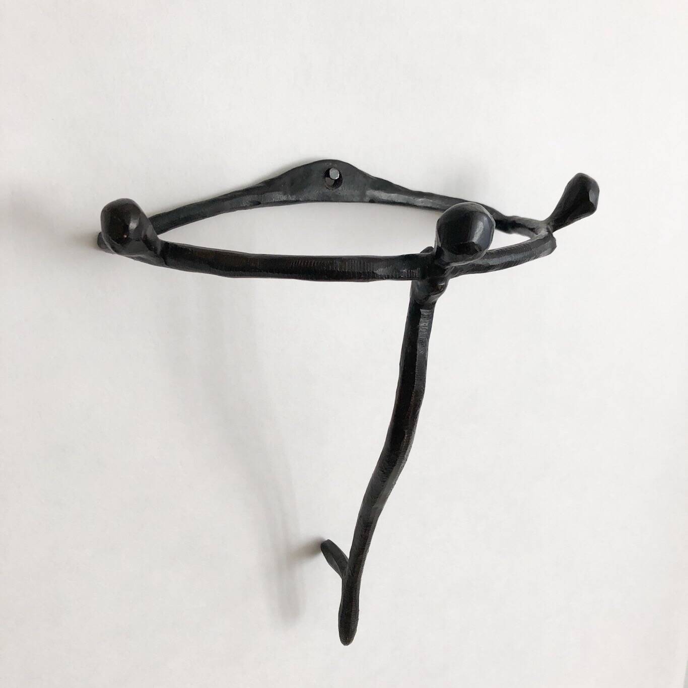 Pair of bronze wall lights