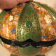 Round Pumpkin-Shaped Box in Painted Papier-Mâché