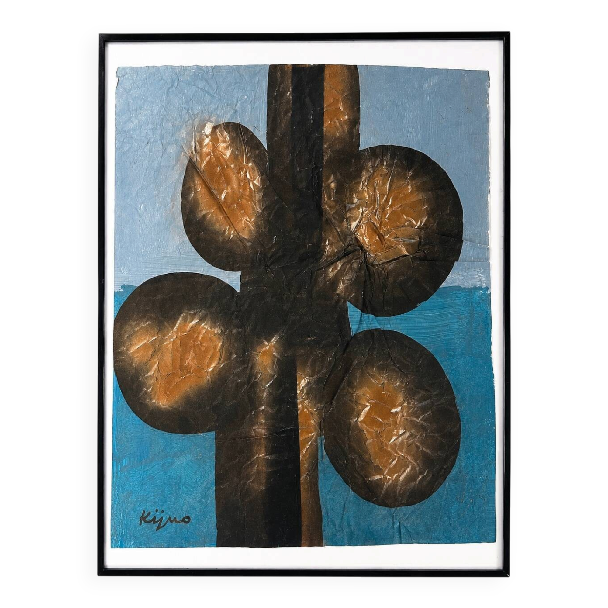 embossed paper work Kijno 1980