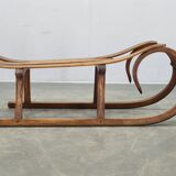 1930s Czech Oak Art Deco Sled