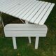 Vintage garden furniture R Gleizes in white painted wood