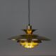 Danish vintage pendant lamp Verona by Kurt Wiborg, Jeka, 1980s