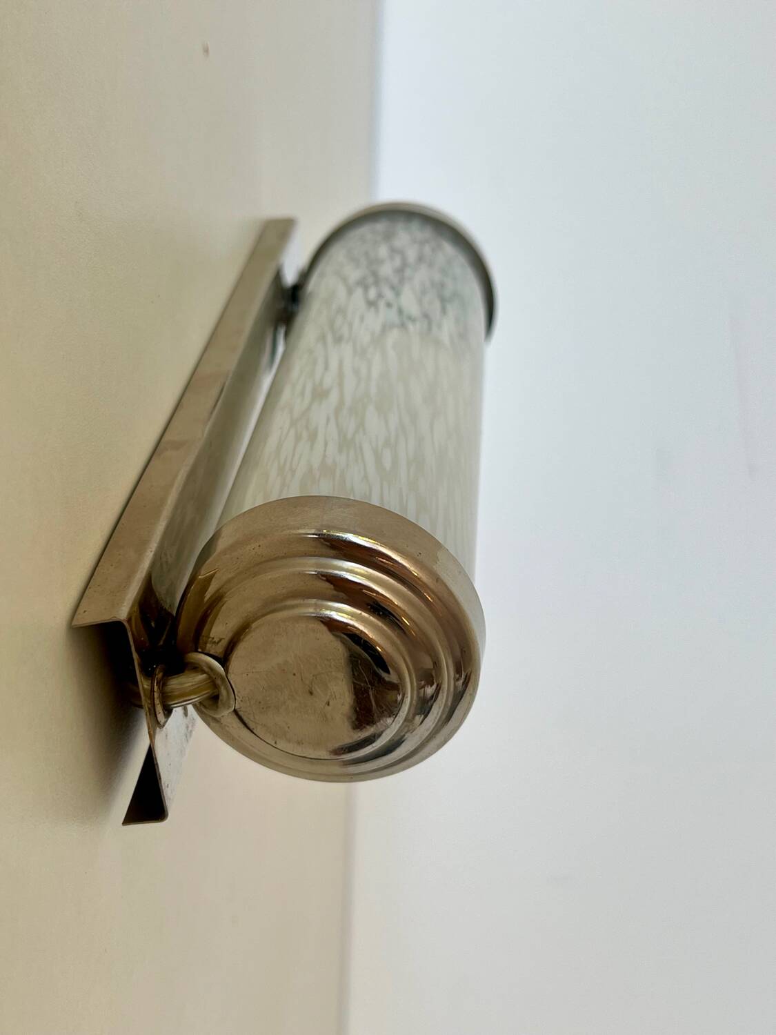 Vintage tubular glass wall light Clichy