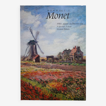 Claude Monet exhibition poster 1980