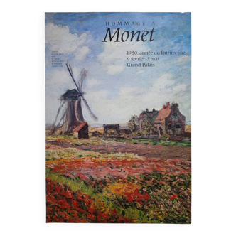 Claude Monet affiche exposition 1980