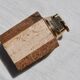Travertine smoker's set, lighter and ashtray