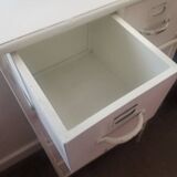 White metal chest of drawers