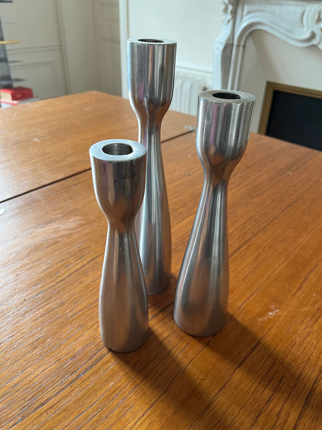 Aluminum candle holders (three/3)
