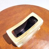 Beige ceramic vase