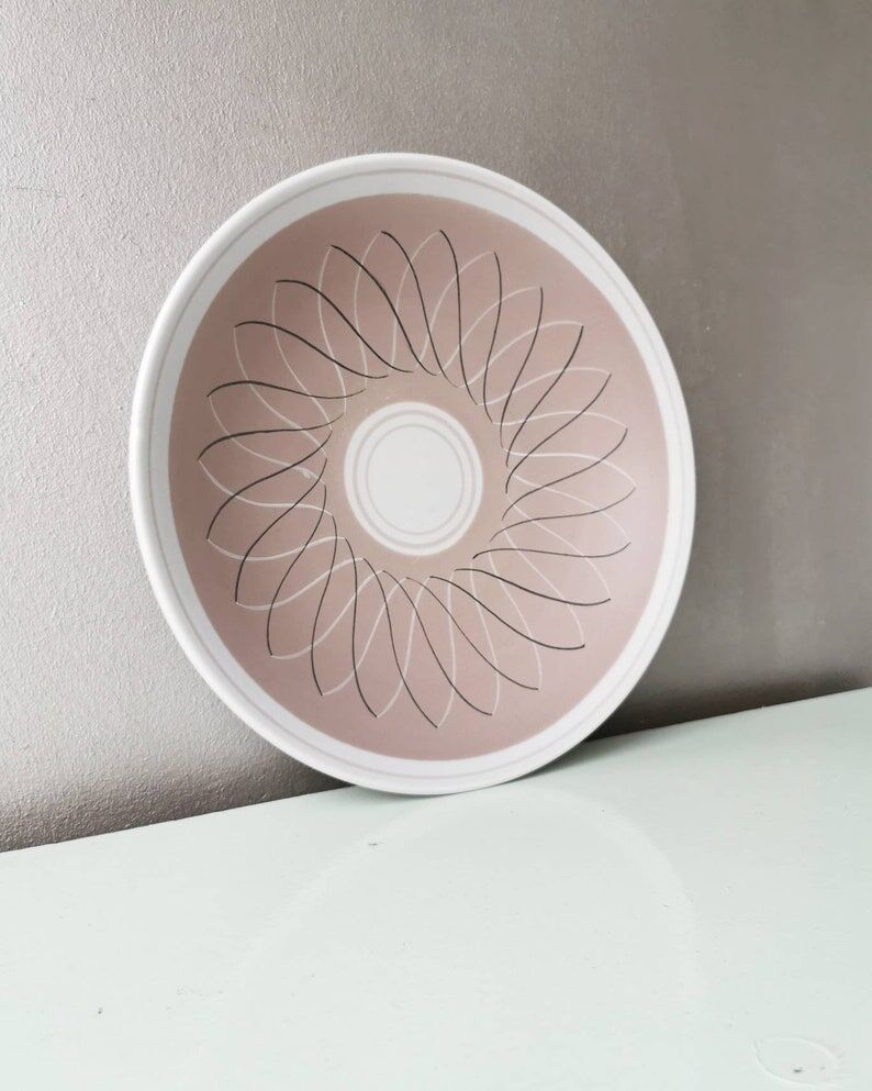 Vintage pottery decoration bowl Poole England, 1950