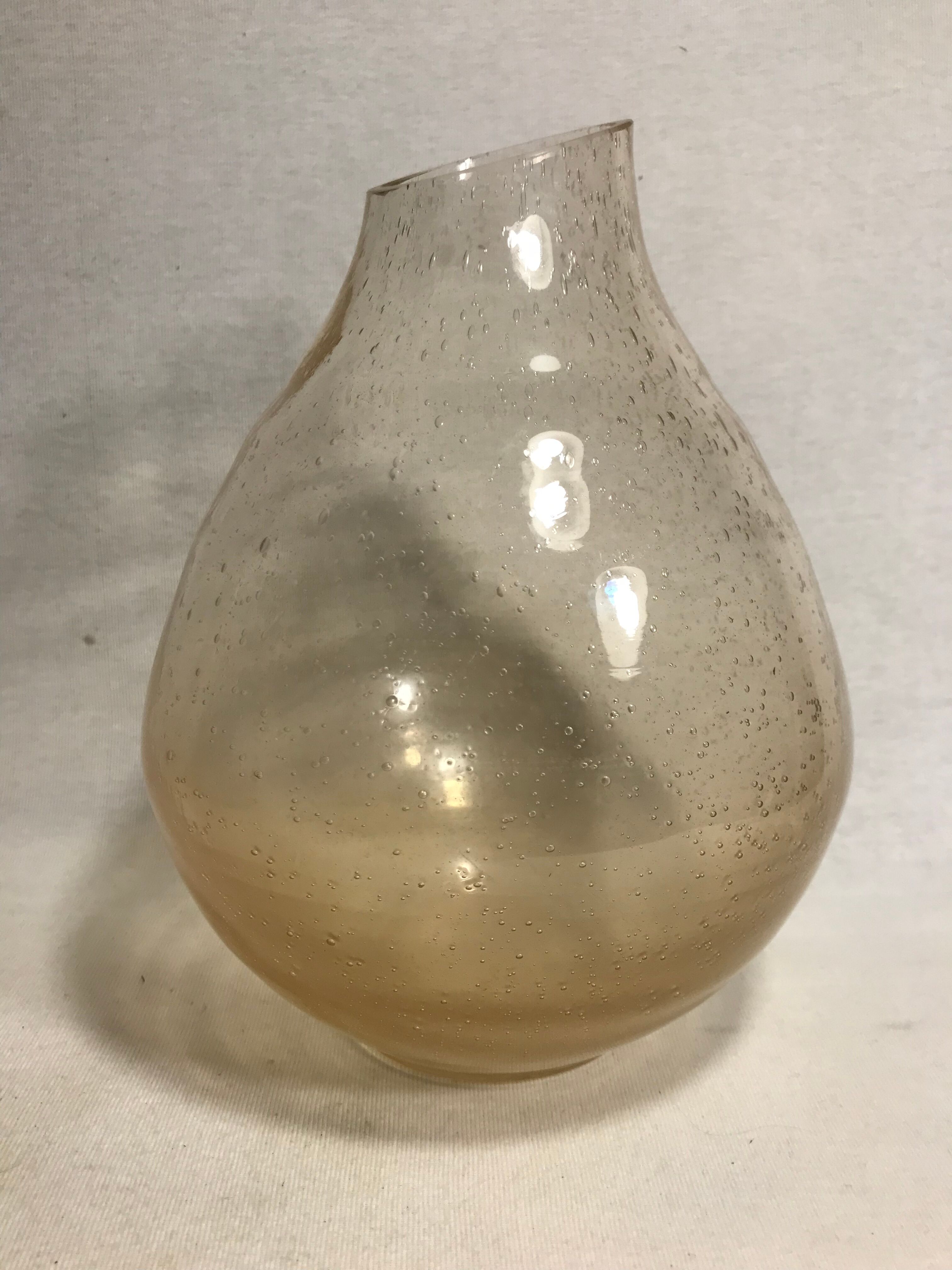 Old bubble glass vase 70