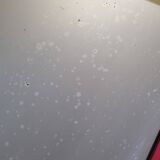 Vintage Louis Philippe style table mirror in Basque red 48 cm x 61 cm