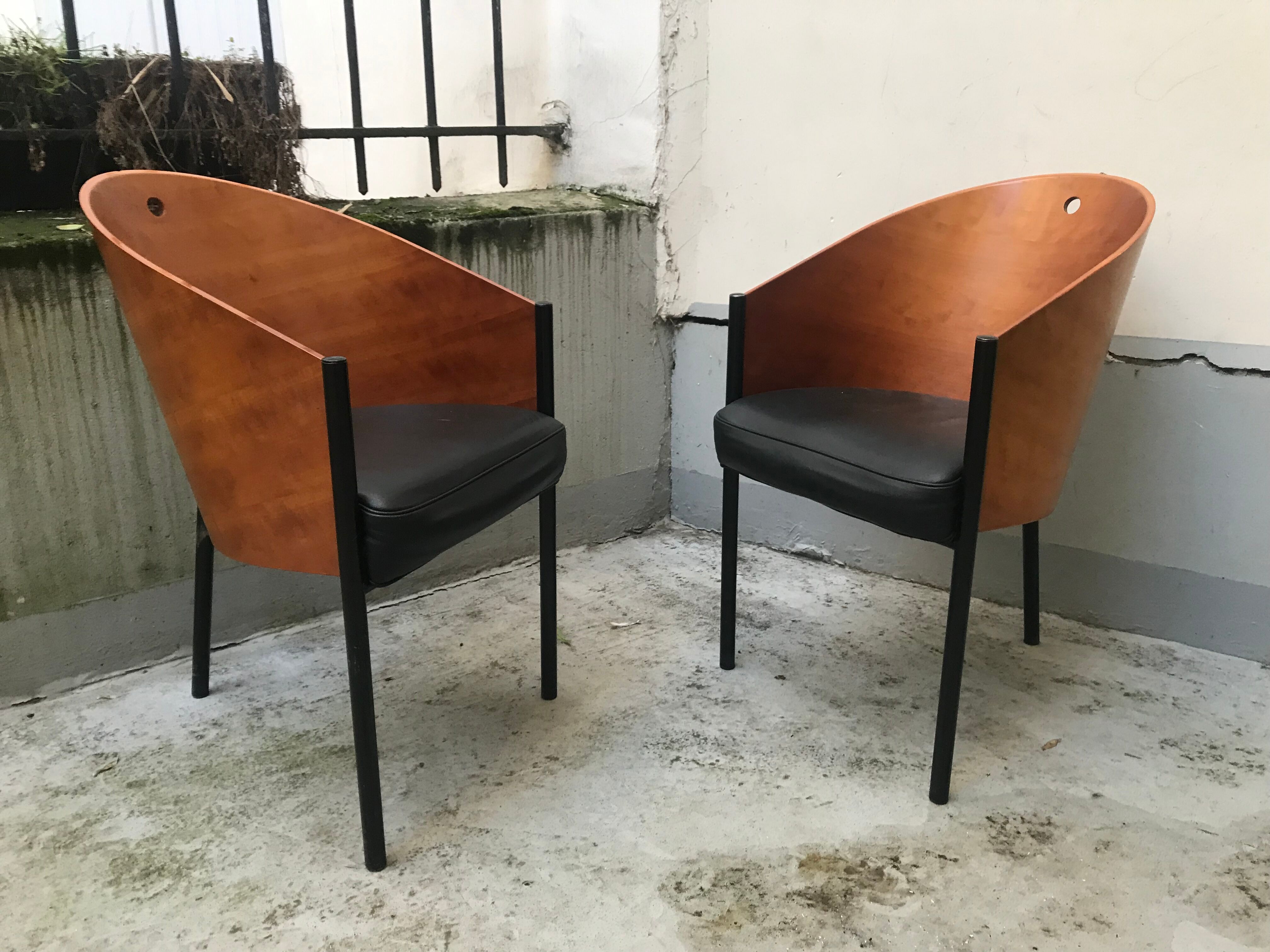 Pair of Costes Starck armchairs