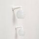 Pair of Art Deco wall lights in porcelain