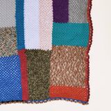 Handmade Crochet Patchwork Throw Blanket Bedspread