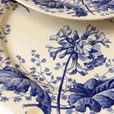 Assiette terre de fer Creil et Montereau décor primevère XIX