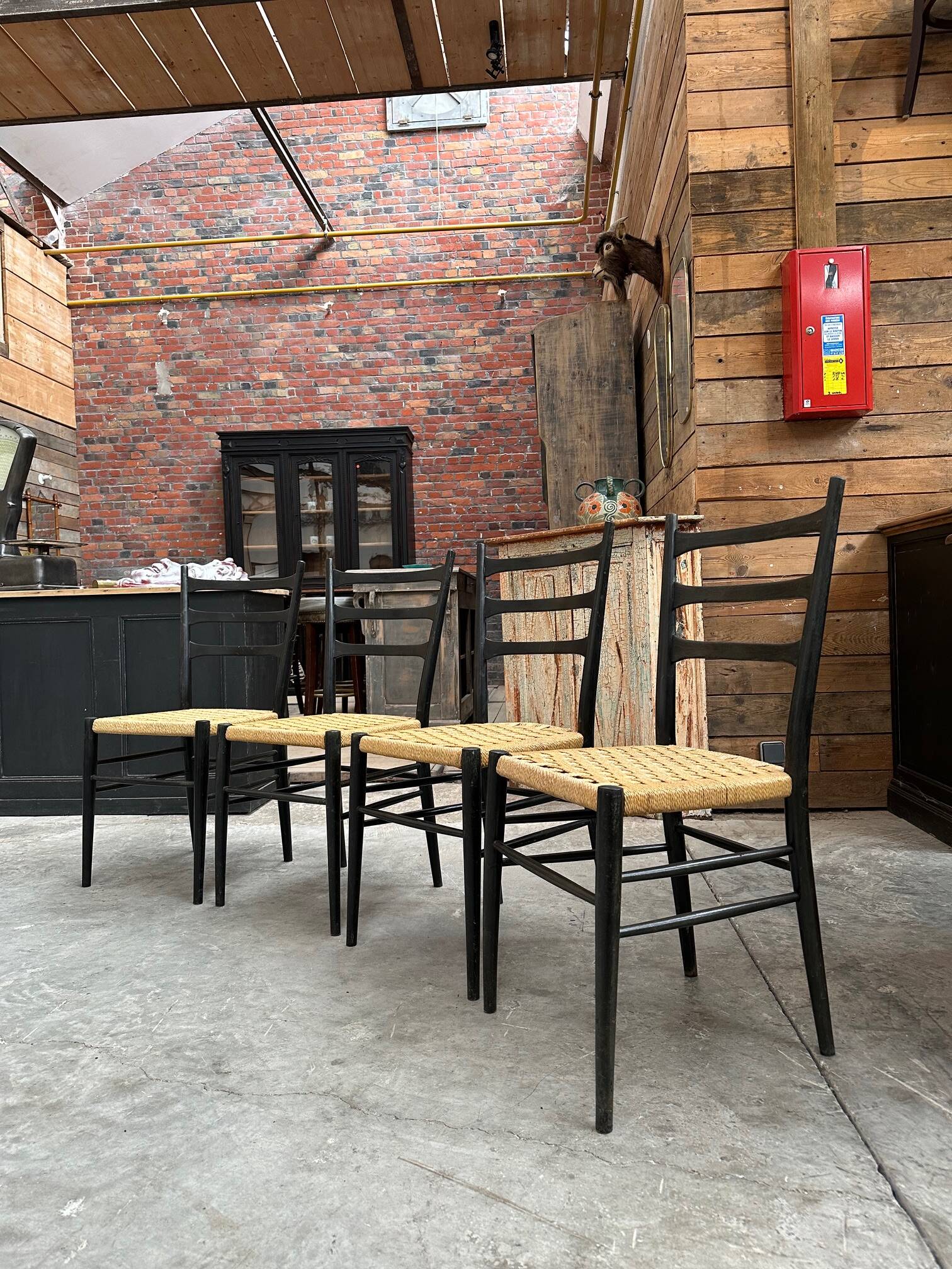 Set of 4 Gessef chairs from the 60s