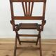 Chaise pliante pour enfants en lattes de bois