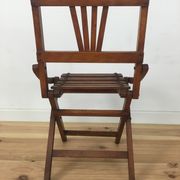 Chaise pliante pour enfants en lattes de bois